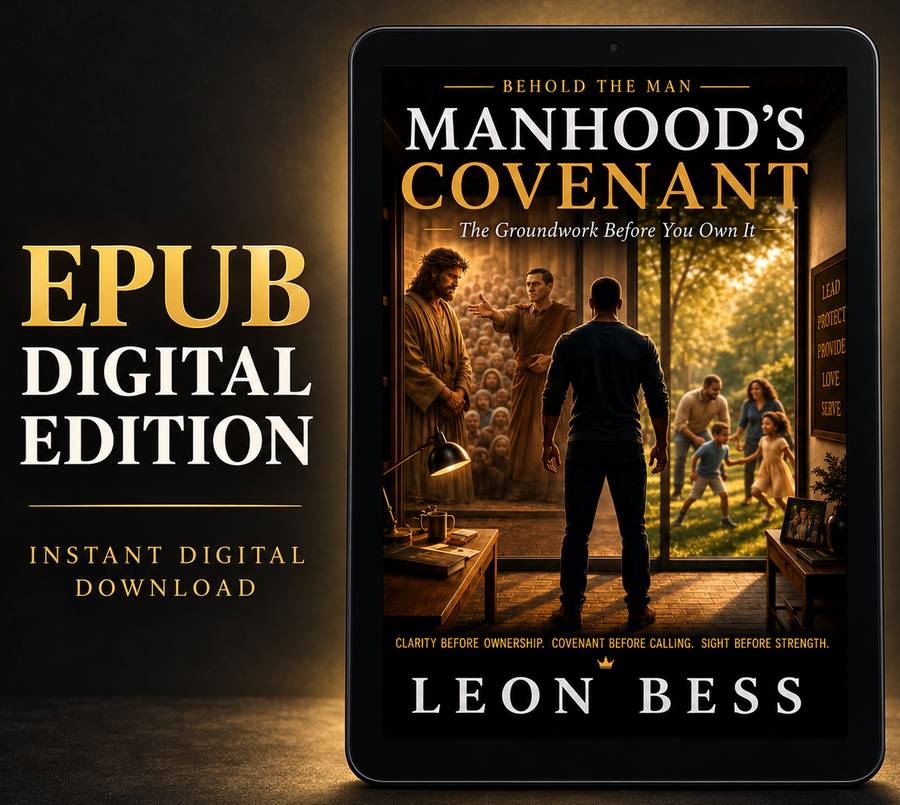 BEHOLD THE MAN — MANHOOD’S COVENANT: The Groundwork Before You Own It — EPUB Edition